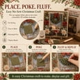 thumbnail image 4 of 3D Christmas Fabric Poke Art Kit, DIY Craft Kit for Adults & Beginner，E | Handmade Christmas 3D Fabric Poke Art Kit, Holiday Home Decor, Vintage Holiday Handmade Decoration, Christmas Home Ornament, 4 of 9