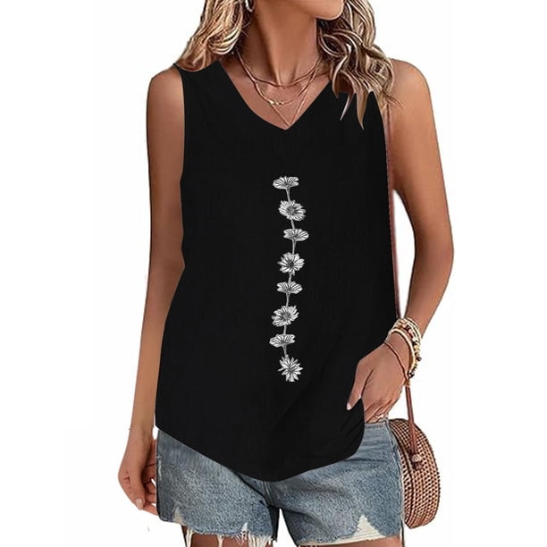 Fiudx Camisas de Mujer Camiseta con Botones y Cuello Redondo de Manga Corta con Estampado Pequeño Informal y de Lino para Mujer