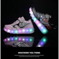 thumbnail image 3 of Patins à Roulettes à DEL USB Rechargeables avec Patins à Roulettes Lumineux Patins à Roulettes Rechargeables pour Filles Garçons - Vinsniv, 3 of 4
