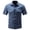 Dark Blue, variant on gbyLJF Men's Short Sleeve Shirts Military Work Fishing Shirts Button Down Breathable Outdoor Hiking Tops