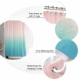 thumbnail image 6 of Pink Teal Ombre Waterproof Fabric Shower Curtain, Modern Abstract Art Gradient Aesthetics Shower Curtain for Bathroom Curtains Bathtubs Hotel Washable Shower Curtains with 12 Hooks Standard 60x72, 6 of 6