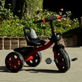 thumbnail image 3 of DODOING Children's Tricycle, Kids Trike Toddlers Aged 6 Month and Up Push Pedal Bike, Kindergarten Stroller, Seat Can Be Adjusted Front and Back, 3 of 8