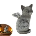 thumbnail image 1 of Statue Commémorative pour Animal de Compagnie Aimé pour Toujours avec Ailes d'Ange, Figurine en Résine Peinte à la Main pour le Souvenir du Chien et du Chat, Souvenirs de Tombe pour Jardin Intérieur Extérieur, Cadeau de Condoléance pour Perte Sincère, 1 of 8