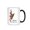 Black, variant on Personalized Gladiolus Mug August Birth Flower Gift