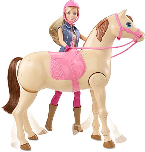 barbie saddle and ride horse walmart