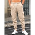 thumbnail image 3 of Pantalones deportivos TRFIC de forro polar para hombre, cintura elástica y pesada, 3 of 8