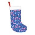 thumbnail image 2 of Daiia Science Experiment Print Christmas Stocking，18"Large Knitted Xmas Stocking for Kids, Family Stocking for Fireplace Christmas Holiday Party Decoration, 2 of 7