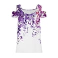 thumbnail image 4 of Black Blouses for Women Funeral Womens T Shirts Casual Graphic Short Sleeve Button Up Shirts for Women Pattern, 4 of 5