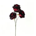 thumbnail image 2 of MMJ Halloween Decorations Artificial Flowers Dark Gothic Black Rose Eucalyptus Hydrangea Stems Vase Table Party Centerpiece, 2 of 6