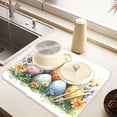 thumbnail image 6 of Ryvnso Eggs Dish Drying Mat for Kitchen Countertop 18x24 Large Dish Pad Drainer Rack Dish Sink Mats, 6 of 7