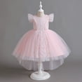 thumbnail image 5 of Esaierr Kids Baby Flower Girl Princess Dress Toddler Tulle Performance Dresses Special Occasion Evening Pageant Wedding Gown4-12 Years, 5 of 7
