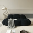 thumbnail image 1 of The Magic Home Causeuse 3 Places de 90 Pouces en Bouclé Incurvé Style Nuage, Noire, 1 of 13