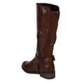 thumbnail image 3 of Qupid BC81 Women Leatherette Harness Buckle Knee High Riding Boot, 3 of 6