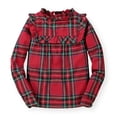 thumbnail image 1 of Hope & Henry Girls' Ruffle Yoke Blouse, 1 of 3