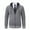Gray, variant on OGLCCG Mens Hooded Knit Cardigan Sweater Cable Knit Zipper Fleece Lined Cardigan Jacket Casual Winter Warm Slim Fit Sweater Jacket,XXXL,Wine