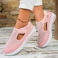 thumbnail image 2 of Platform Walking Shoes for Women 2025 Spring Summer Breathable Mesh Flats Nursing Work Sneakers, 2 of 7