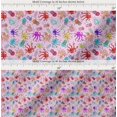 thumbnail image 2 of Soimoi Cotton Cambric Fabric Dot,Octopus & Jellyfish Ocean Fabric Prints by Yard 56 Inch Wide, 2 of 7