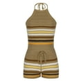 thumbnail image 5 of Ensemble Aguichant pour Femmes, Mode, Sans Manches, Bretelles, Tricoté, Coloré, Sac à Dos-Fesses, 5 of 5