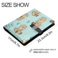 thumbnail image 3 of Leather Notebook with Pen Holder Writing Notepad Includes 100 Pages Lined Journal Cute Otter Pattern, 3 of 6