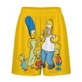 thumbnail image 5 of Simpsons Men's Short Pajama Pants Soft Trendy Sleep Shorts Breathable Ice Silk Lounge Shorts L, 5 of 8