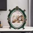 thumbnail image 1 of Jeweled Photo Frame Embossed Finishing Decor Retro Freestanding Picture Display 7inch, 1 of 9