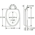 thumbnail image 4 of Bemis 274520 Elongated Soft Toilet Seat, White, 4 of 4