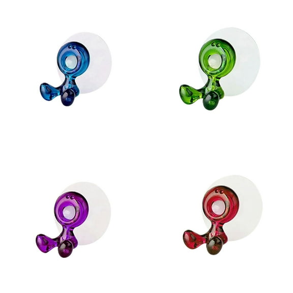 Jierger 4pcs Shower Razor Holder Suction Cup Vacuum Suction Razor Hanger for Shower Wall Suction Door Hooks for Towel Loofah Sponge Shower Razor Hooks for Bathroom Removable Waterproof