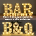 thumbnail image 6 of Light Up LED Letters Lights Sign 26 Alphabet and 10 Number Big Lights Letter for Party Birthday Bar Battery Powered Christmas Decor Letter Lights (Warm White), 6 of 6