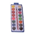 thumbnail image 3 of TACILIP Children's Watercolor Painting Set Heart-shaped 16-color Squares Box Solid Pigment Powder Painting Set, Gifts for Her, 3 of 3