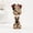 A, variant on Gothic Rose Skull Figurine Three Wise Skeleton Statue Resin See No Evil Hear No Evil Speak No Evil Sculpture Tabletop Halloween Home Decor