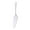 Silver, variant on CawBing Stainless Steel Cake Server Pie Holder Triangular Spade Serrated Edge 22.2*4.7CM