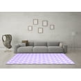 thumbnail image 3 of Ahgly Company Indoor Round Trellis Purple Modern Area Rugs, 5' Round, 3 of 4
