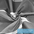 thumbnail image 3 of Cortina de ducha de 180 x 200 cm, tela de poliéster impermeable, lavable a máquina, cortina de baño con 12 ganchos, color negro, 3 of 5