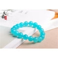 thumbnail image 3 of Natural Amazonite round Beads Stretch Bracelet, 3 of 4