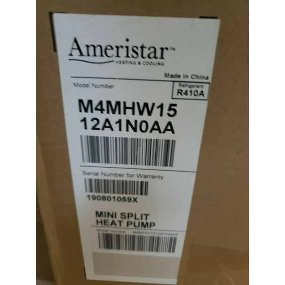 AMERISTAR TRANE M4THS1512A11NA 12,000 CAP 15 SEER DUCTLESS MINI-SPLIT SINGLE ZON