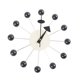 thumbnail image 5 of Reloj de pared con forma de bola Starburst, de mediados de siglo, silencioso, para colgar en la pared, para oficina y comedor. bola negra, 5 of 9