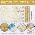 thumbnail image 2 of Tutuviw 1Pc Table Runner Roll, Gold Metallic Foil Thin Mesh, Glitter Table Runner, Gold Table Decorations for Party, Celebrations, Birthdays, Christmas DIY (29ft Lx 11in Wide), 2 of 8