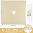 thumbnail image 3 of Square Shower Mat Non Slip: 36 x 36 Inch Extra Large Loofah Shower Mats for Inside Shower - Anti Slip Shower Stall Matt with Drain Hole in Middle, 3 of 14