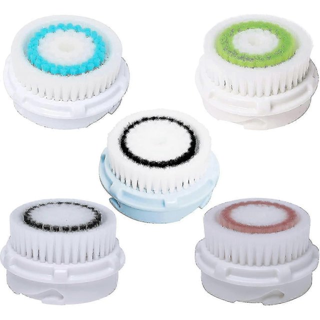 5 Pack Replacement Brush Heads For Clariso-nic Mia & Mia 2 Pro Plus Plus Facial Cleansing Brush Head Pore Care