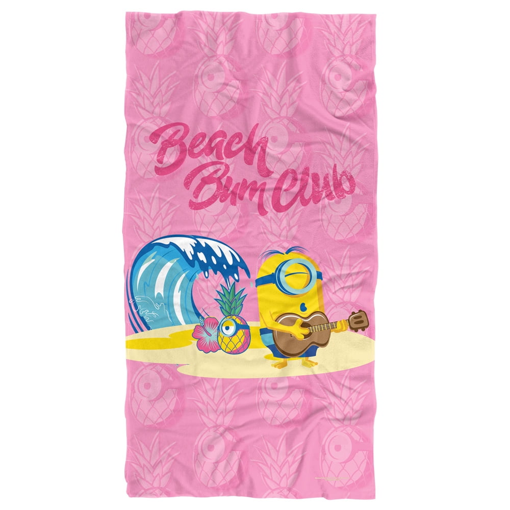 Minions Beach Towel, 30"x60" Beach Bum Stuart Beach Towel