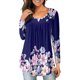 thumbnail image 2 of Camiseta de manga larga con cuello redondo y estampado suelto para mujer, blusa Polluver, Tops Fridja  ghj987+1792, 2 of 6