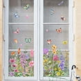 thumbnail image 6 of 2025 New Colorful Floral Bouquet Window Sticker, Flower Window Clings, Reusable Double-Sided Plant Window Clings, for Home Office Decor, 6 of 8