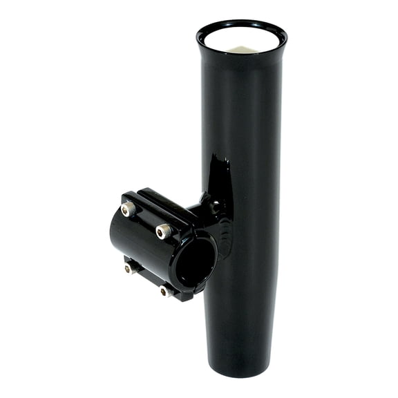 Lee's Tackle Clamp-On Rod Holder - Black Aluminum - Horizontal Mount - Fits 1.315" O.D. Pipe Clamp-On Rod Holder Horizontal Mount - Fits 1.315 inch Pipe
