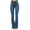 Blue, variant on Akiihool Womens Jean Pants Stretch Stretchy High Rise Tummy Control Trendy Flared Leg Denim Pants, Dark Blue Size XL