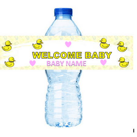 Baby Duck Baby Shower Girl Party Decorations 15ct Water Bottle Baby Duck Baby Shower Girl Party Decorations 15ct Water Bottle