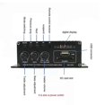 thumbnail image 4 of AK-370 Home Theater Amplifier 20 Channel Audio Amplifier 20W+20W Digital Audio Amplifiers DC 12V Mini HIFI Stereo USB OTG Input, 4 of 5