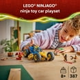 thumbnail image 3 of LEGO NINJAGO Jay’s Transforming Car Building Toy for Boys & Girls - Toy Car W/2 Play Modes for Kids, Ages 8+ - W/Jay, Nya, Dragon Form Kai, & 2 More Minifigures - Gift Idea for Birthdays - 71856, 3 of 7