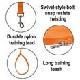 thumbnail image 3 of Dog/Puppy Obedience Recall Training Agility Lead - 15ft 20ft 30ft 50ft 100ft Leash - Great for Training,Play,Camping,or Backyard - Orange 50ft, 3 of 7