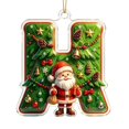 thumbnail image 5 of BSJJY Acrylic Letter H Christmas Ornament, Personalized Name Initial Tree Pendant, 3.15x2.36in, Festive Home Decor for Holiday Dinner, 5 of 6