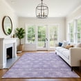 thumbnail image 7 of Addison Rugs Mayfield Premium Machine Washable Transitional Lattice Purple Rectangle Rug, 3' x 5', 7 of 7
